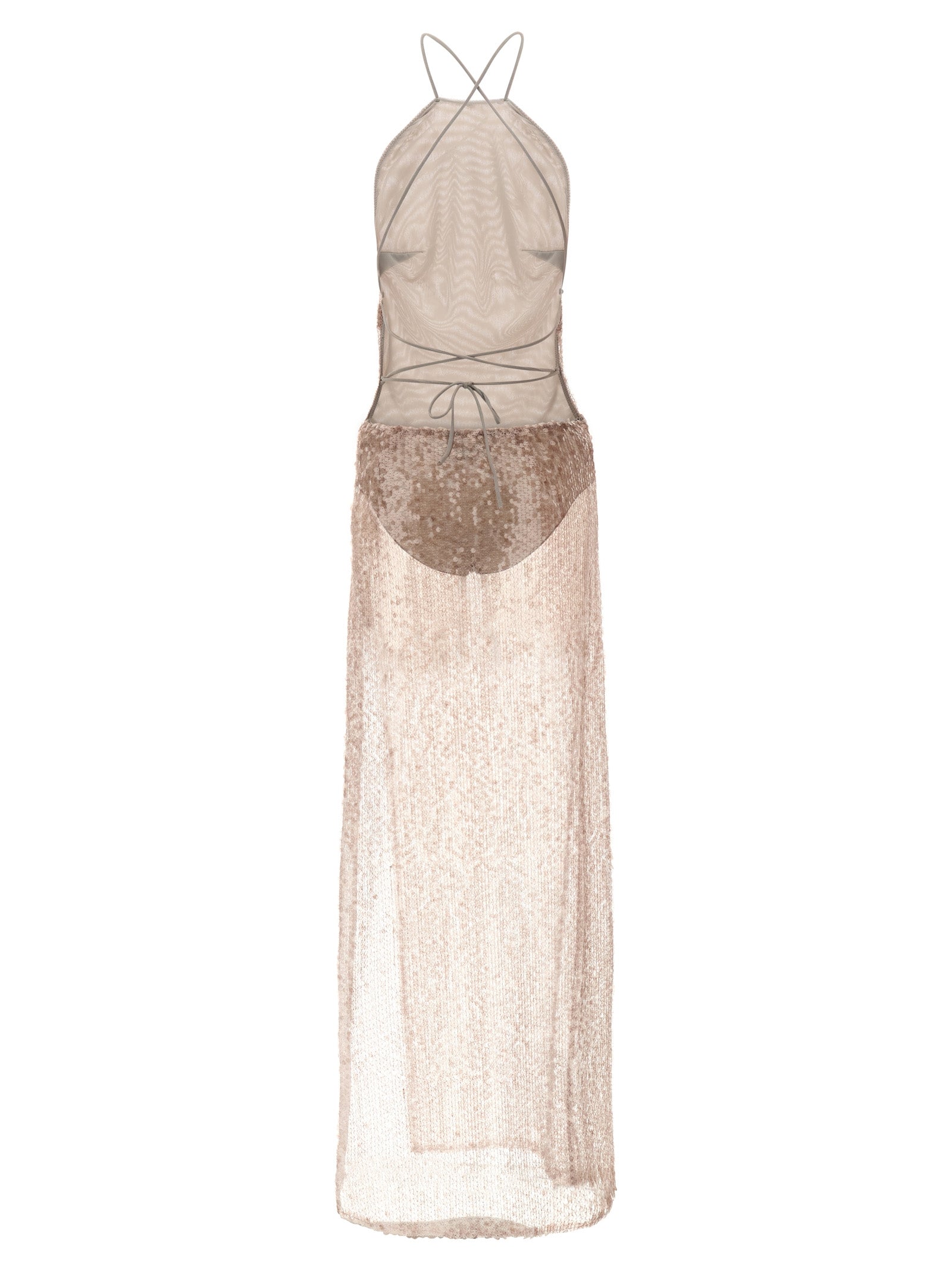 Multicolor Polyester Long Dress