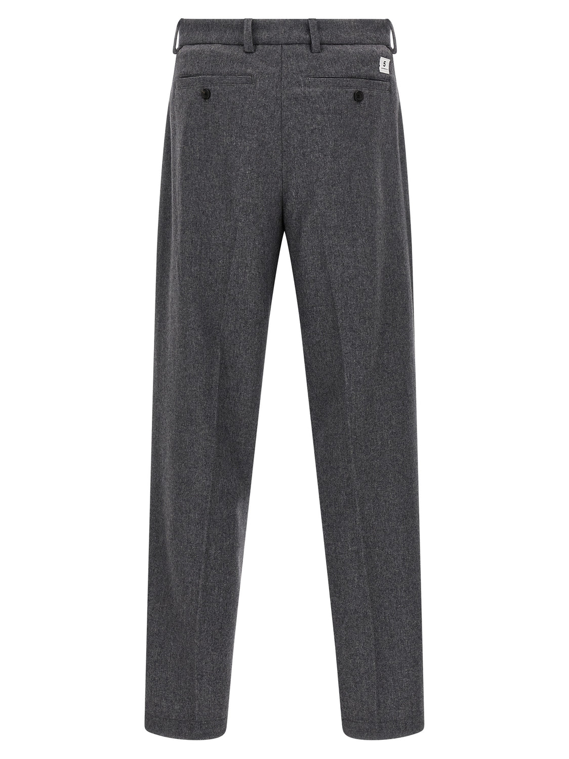 Gray Wool Casual Pants
