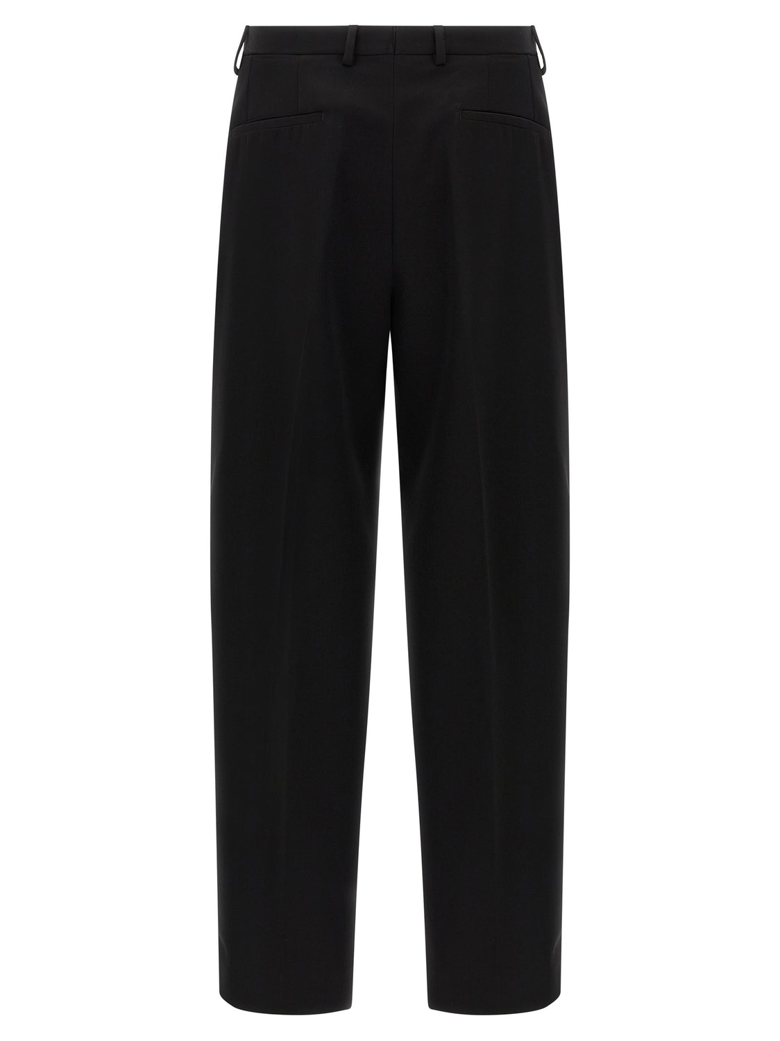 Black Virgin Wool Dress Pants