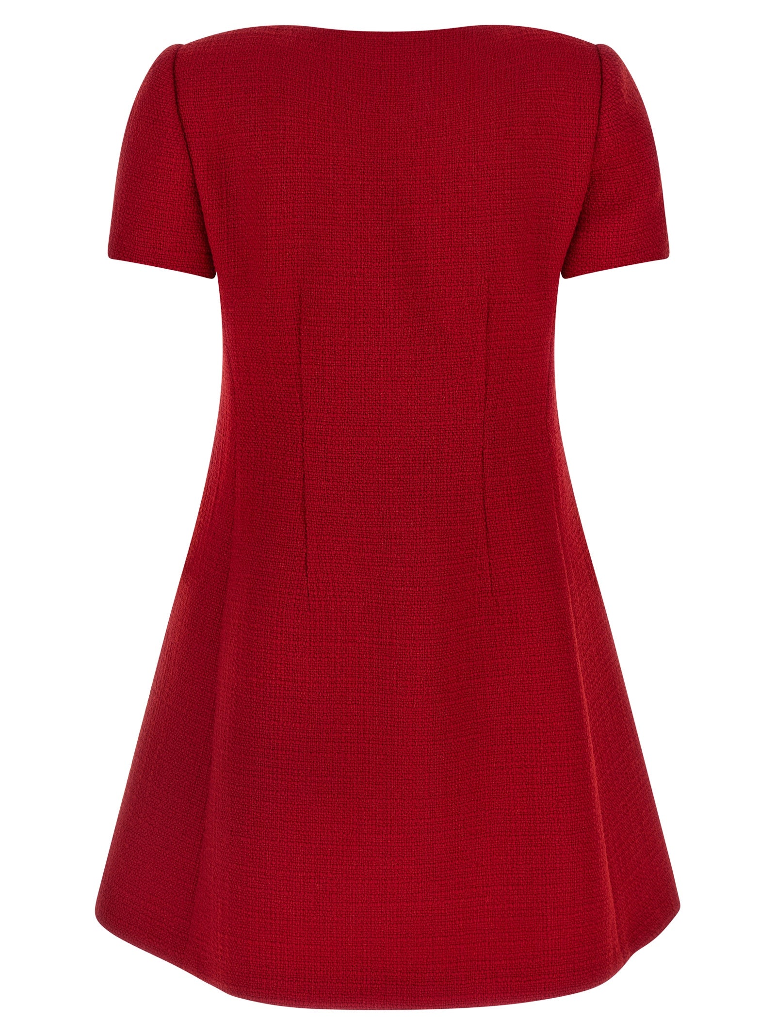 Multicolor Virgin Wool Short Dress
