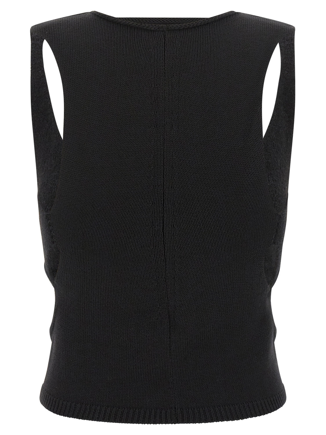 Black Wool Tank Tops