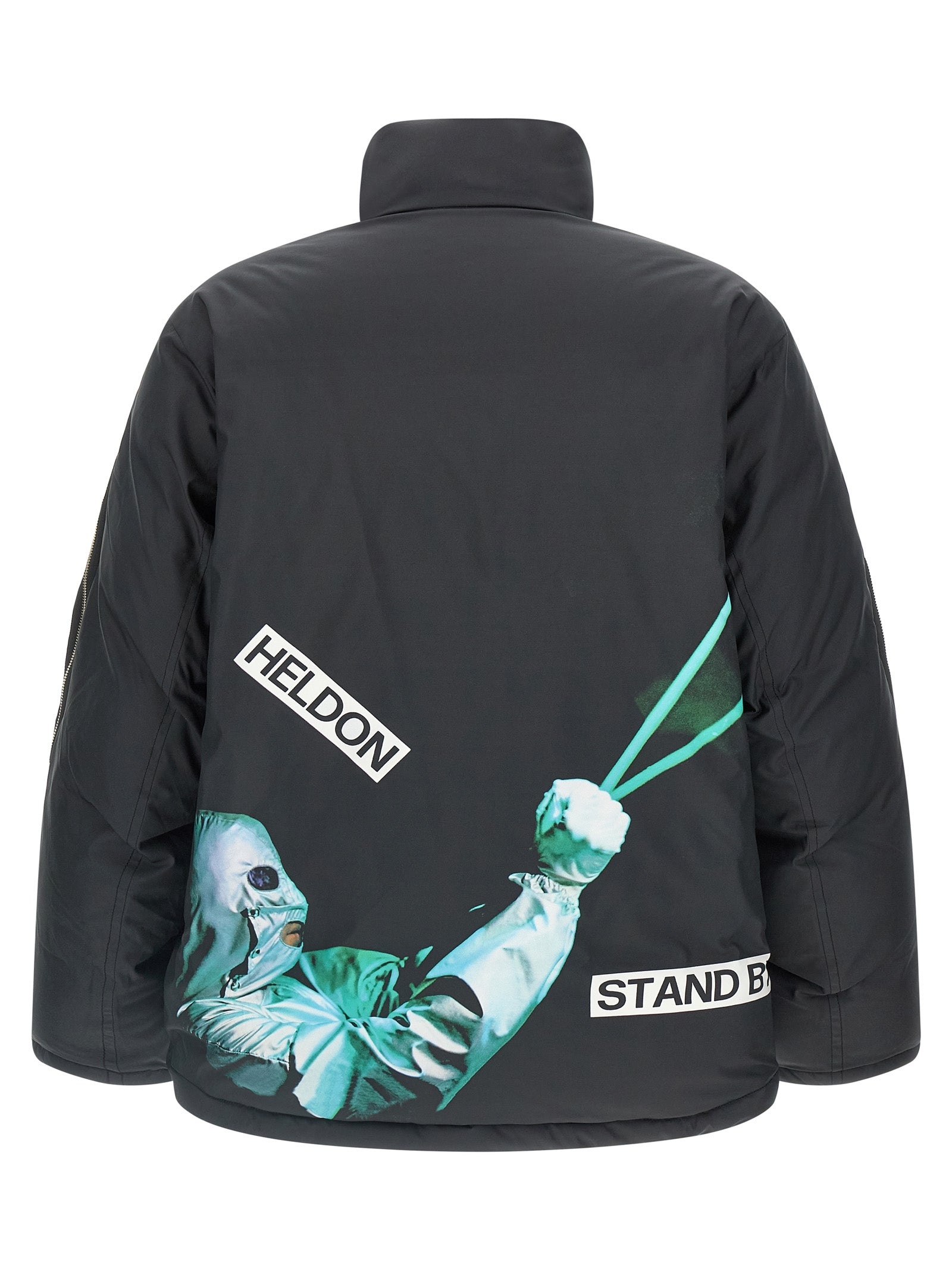 Black Polyester Shell Jacket