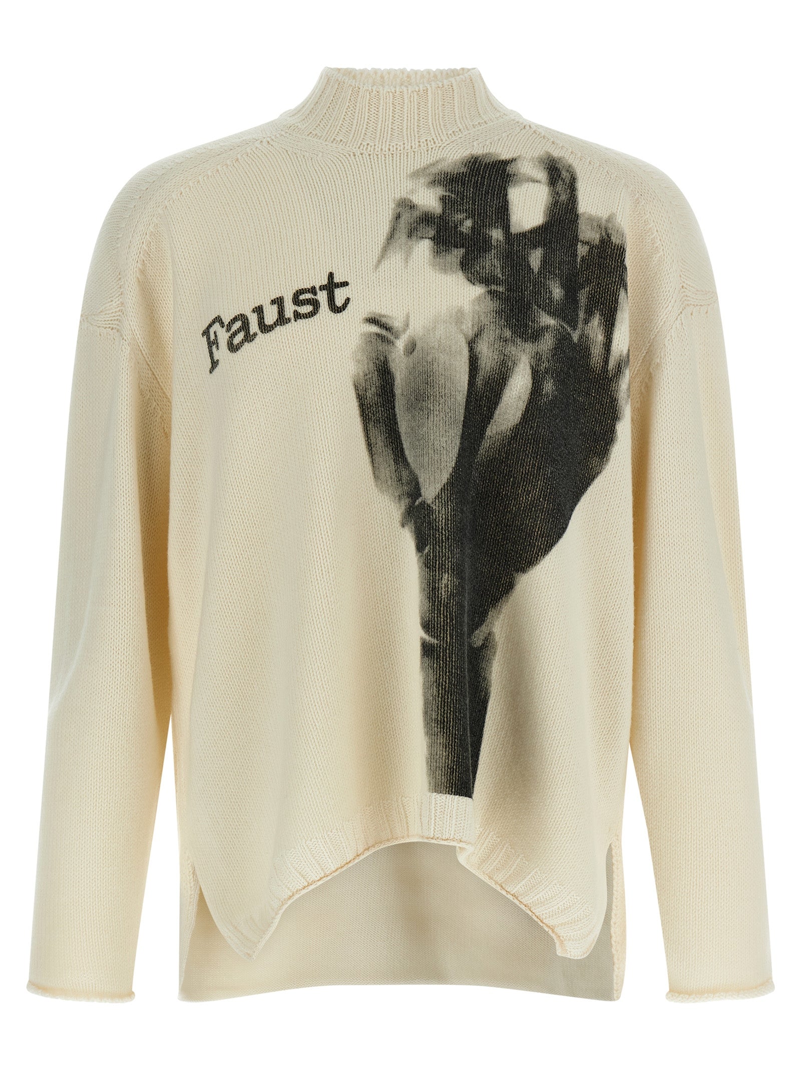 White Wool Cardigan