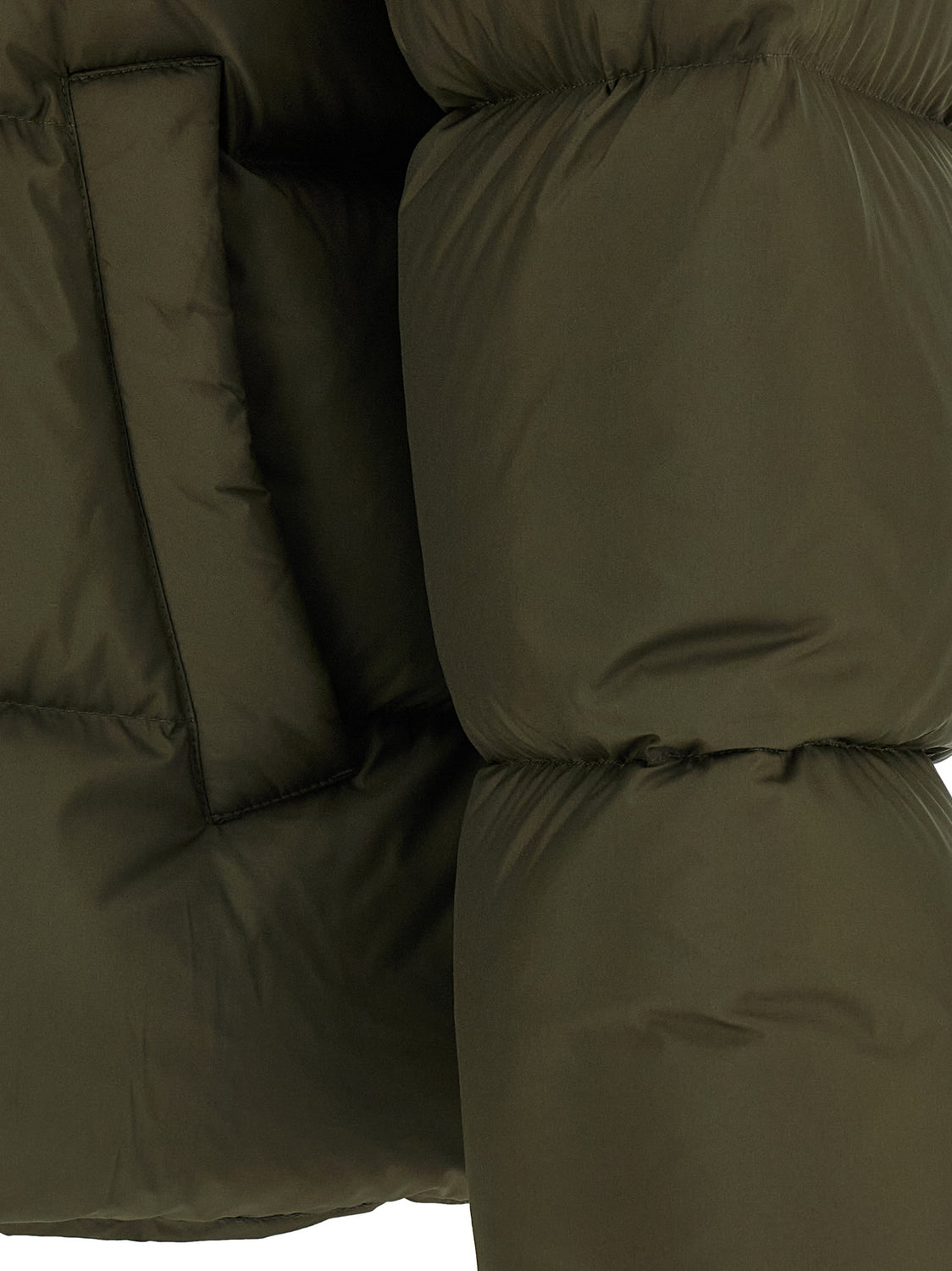 Bicolor Polyester Full-Length Jacket