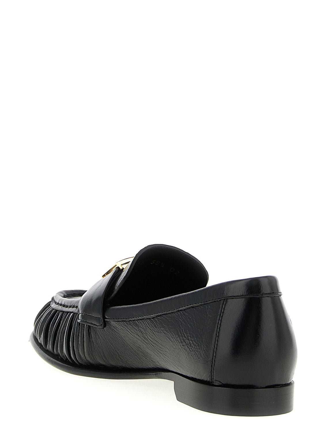 Black Lamb Leather Slip-On Loafers