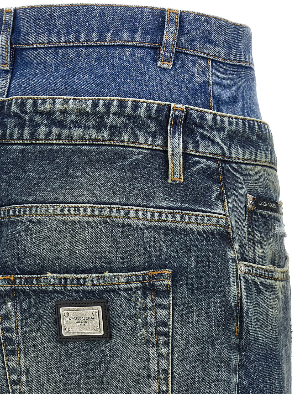 Blue Cotton Jeans Denim