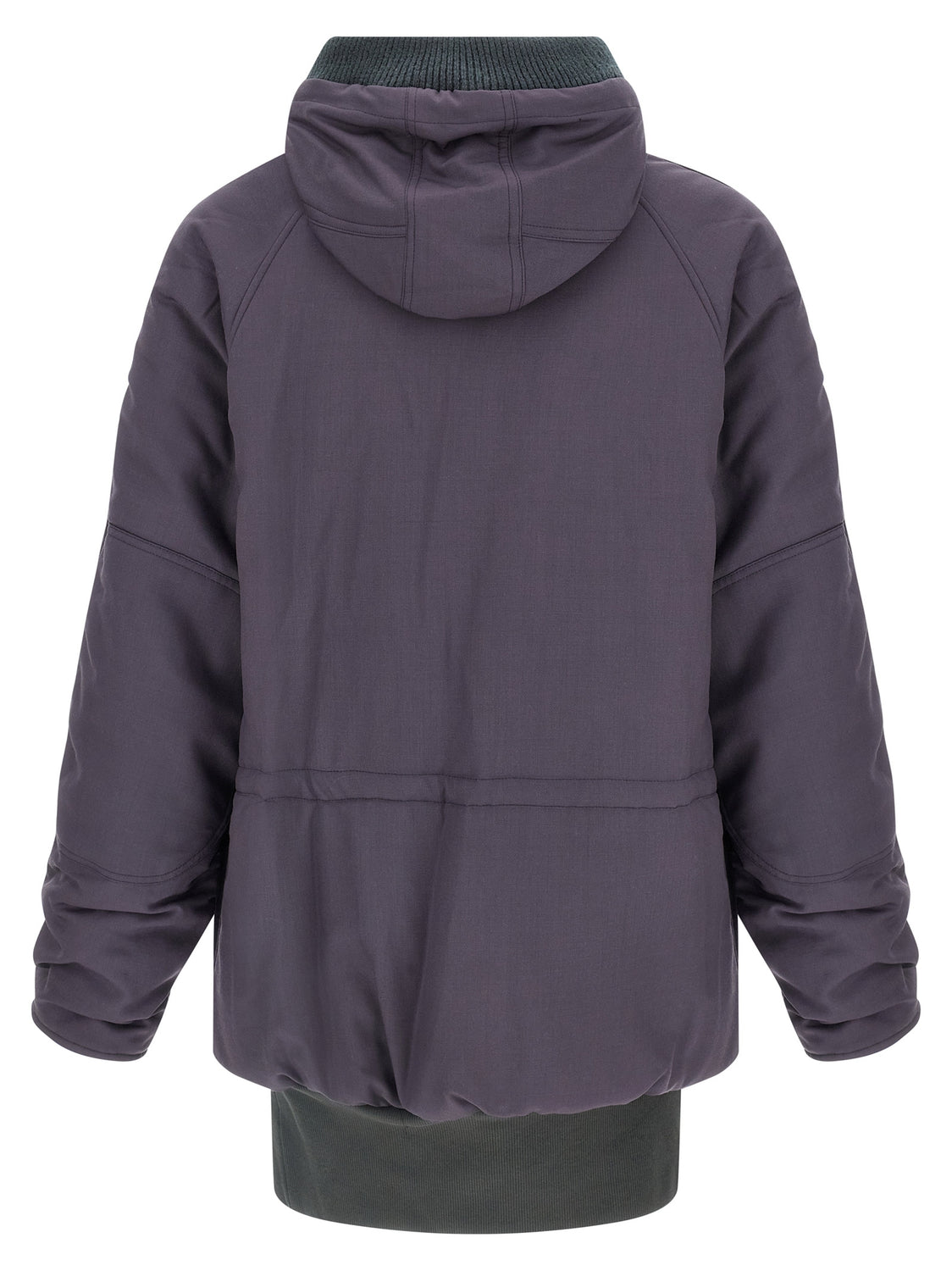 Purple Virgin Wool Parka