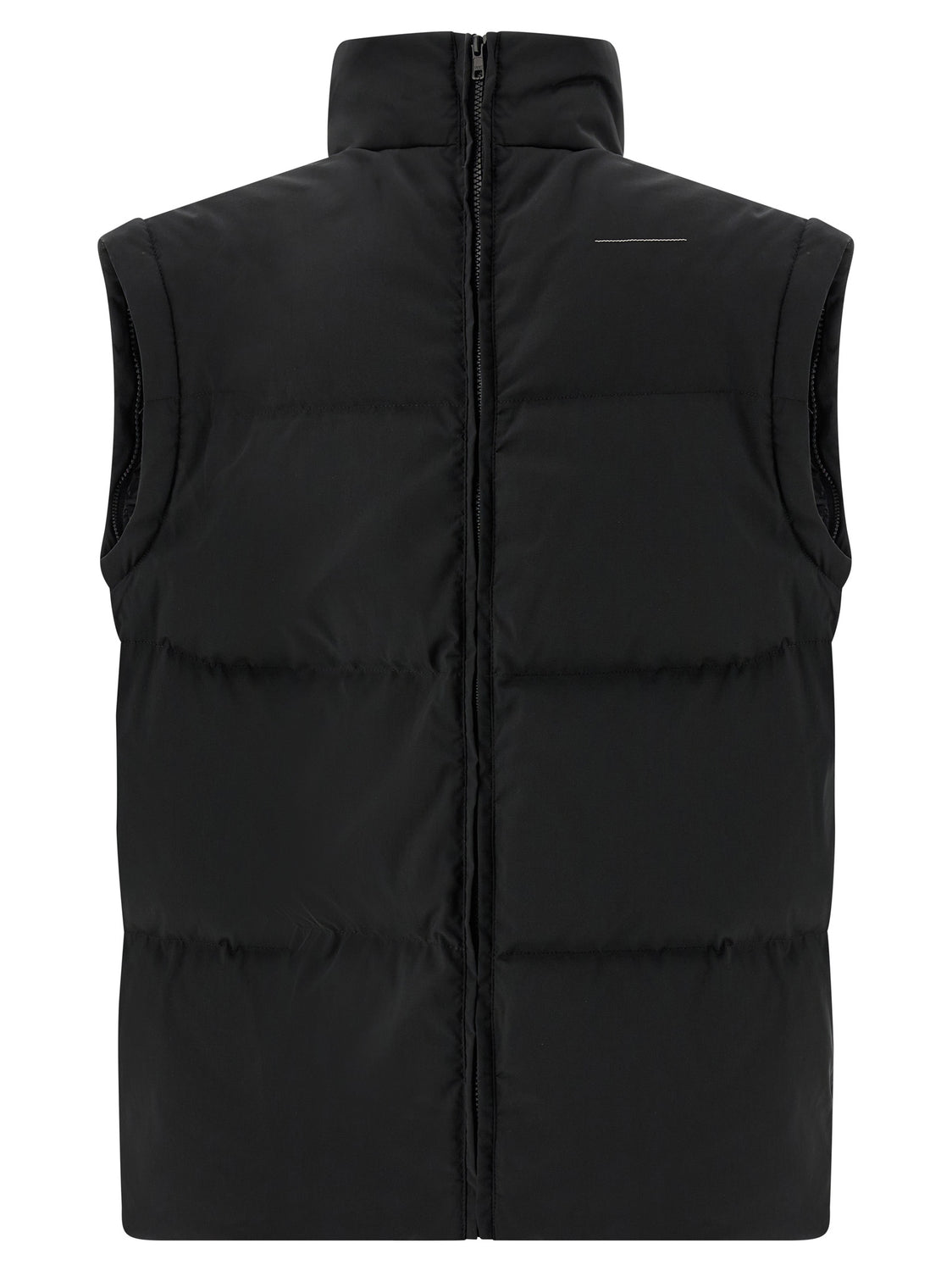 Black Polyester Full-Length Jacket