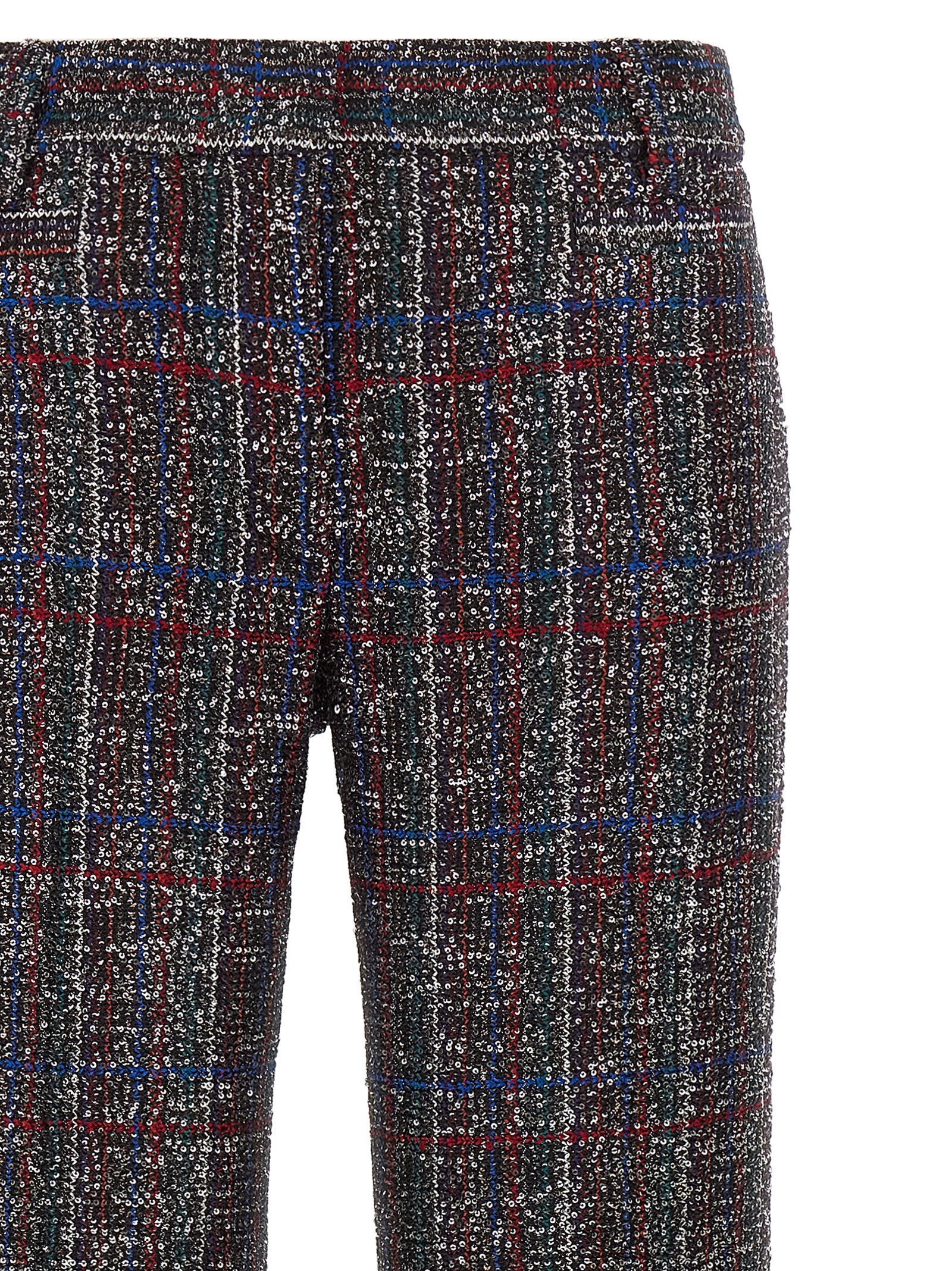 Multicolor Viscose Flared Pants