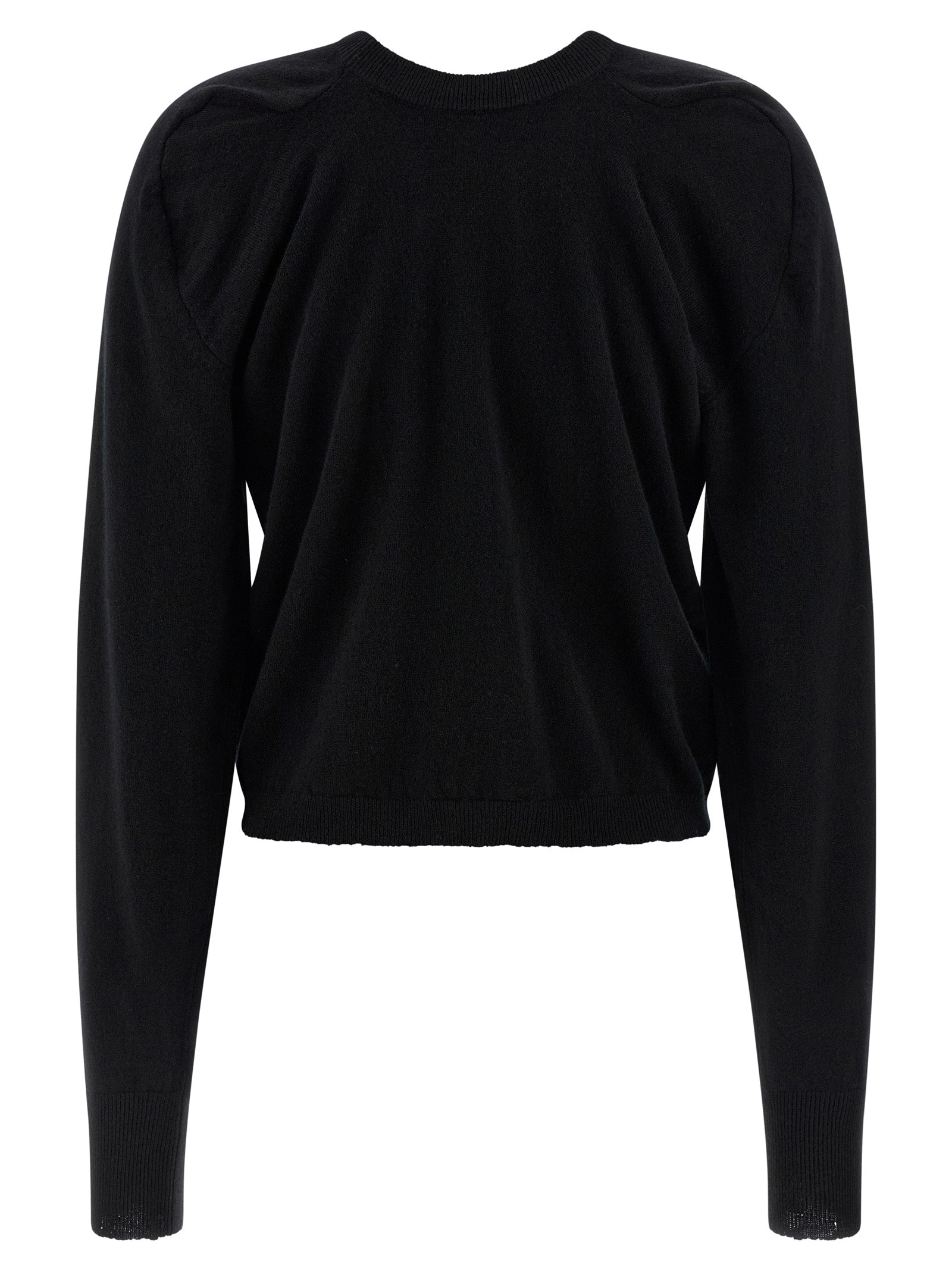 Black Virgin Wool Cardigan
