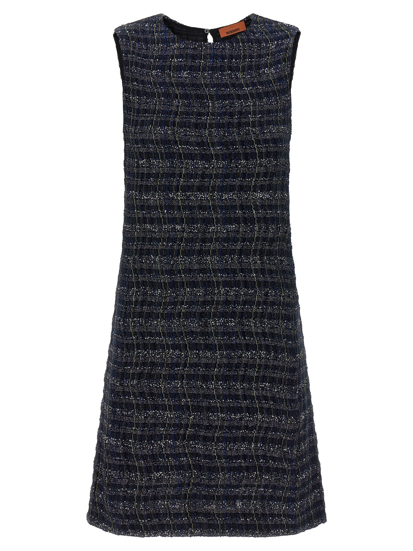 Multicolor Viscose Short Dress
