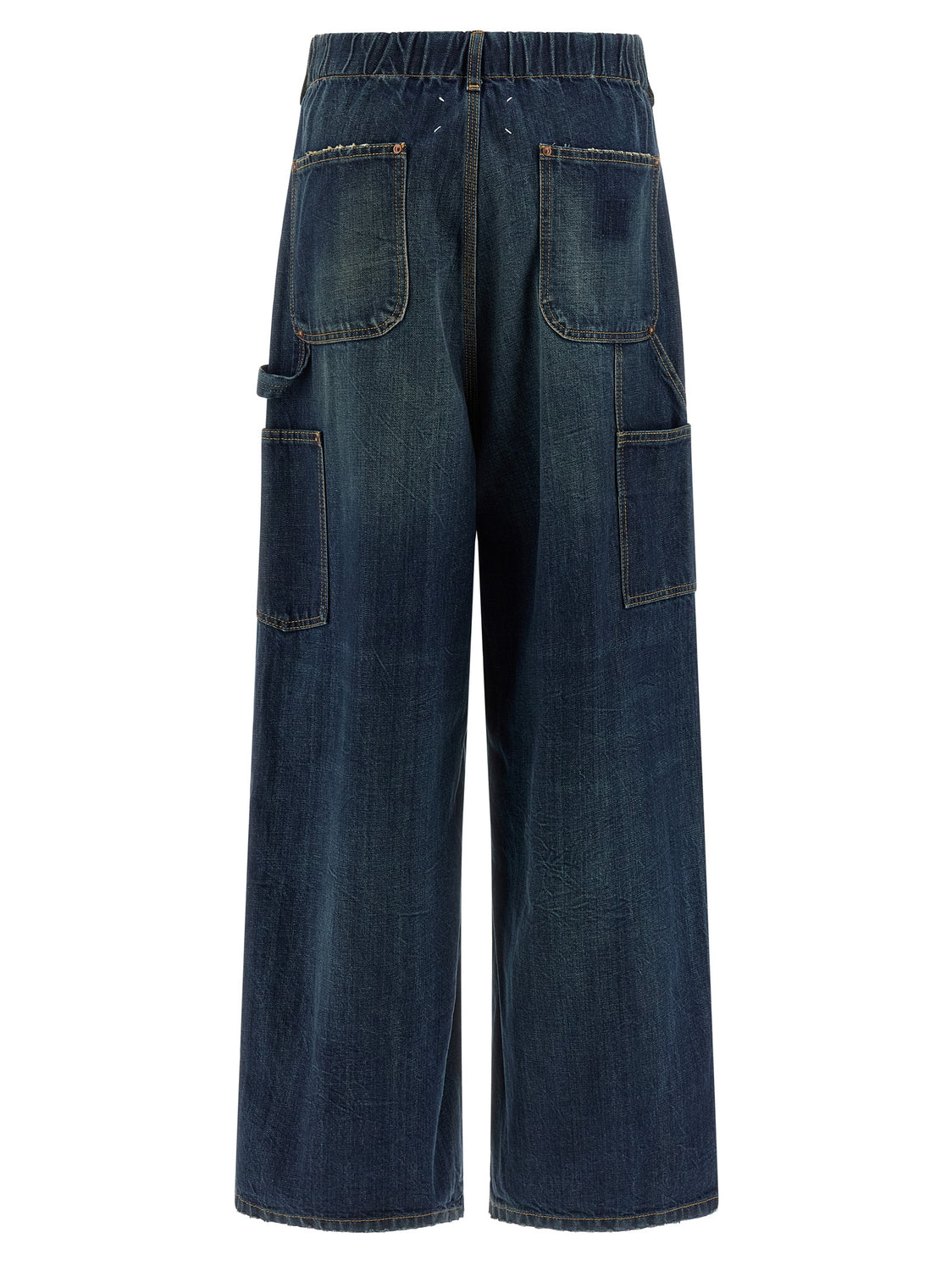 Blue Cotton Relaxed Fit Jeans