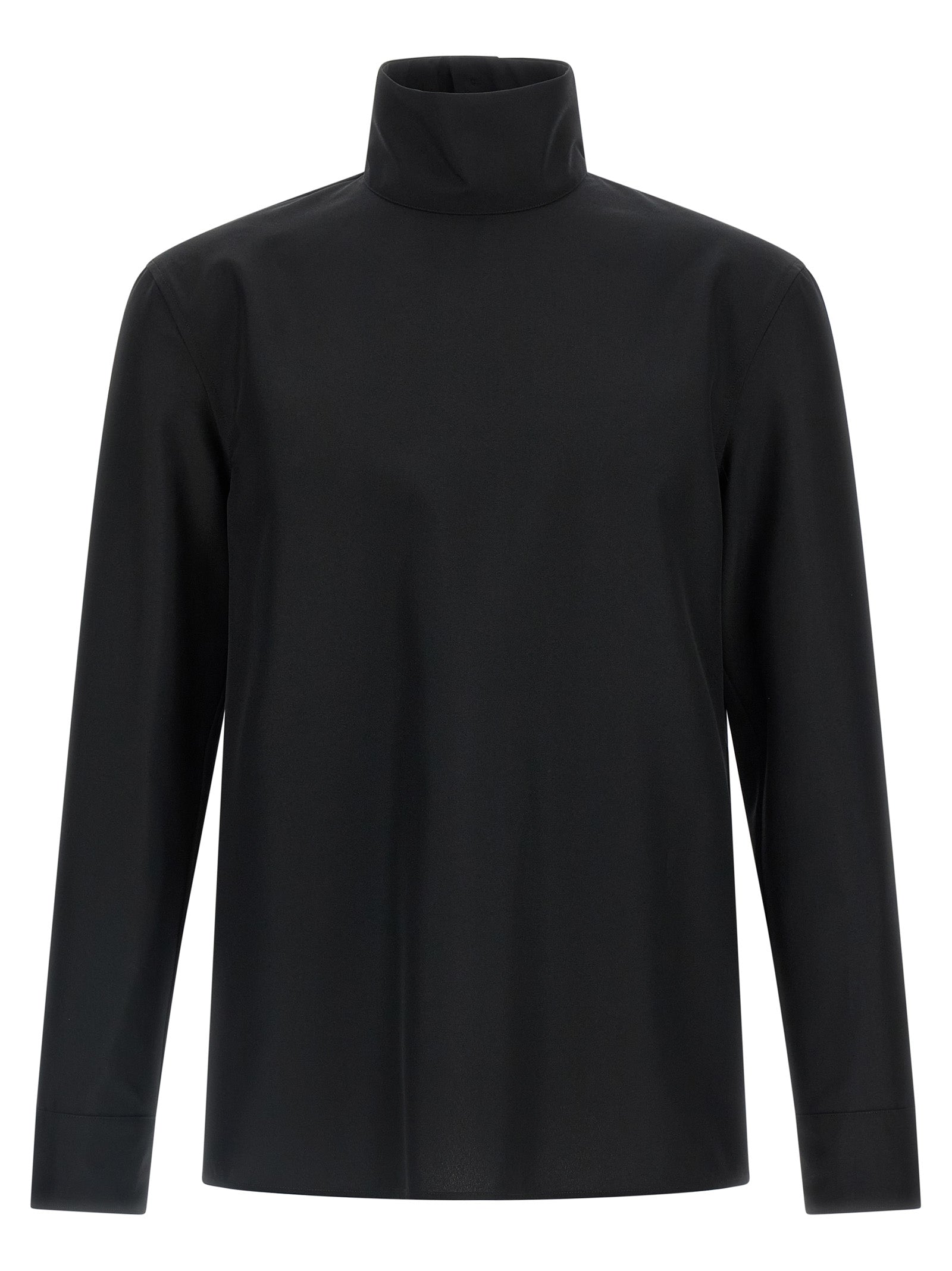 Black Polyester Blouse