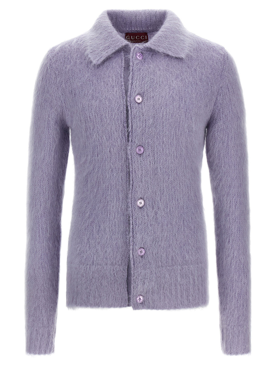 Purple Wool Cardigan