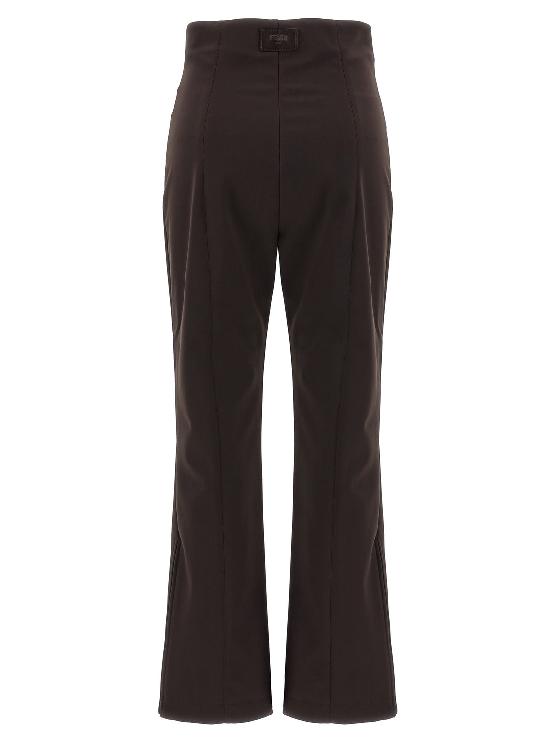Brown Polyamide Athletic Pants