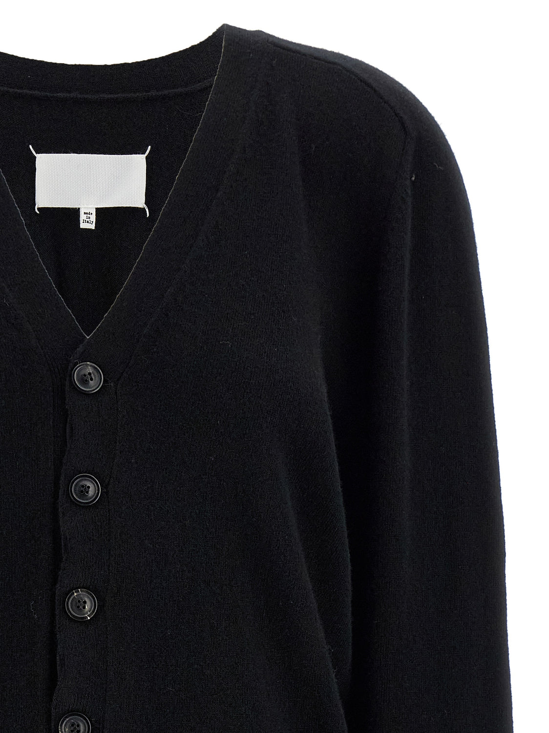 Black Wool Cardigan