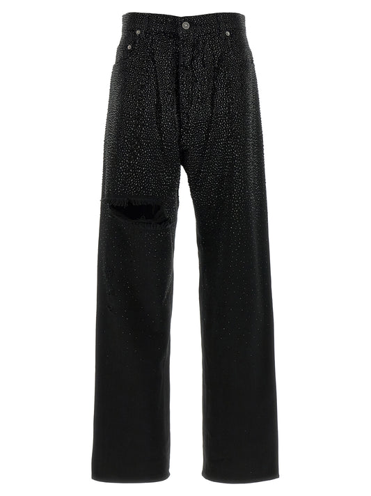 Black Cotton Jeans Denim