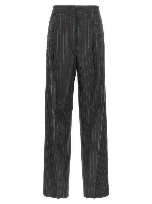 Gray Virgin Wool Dress Pants