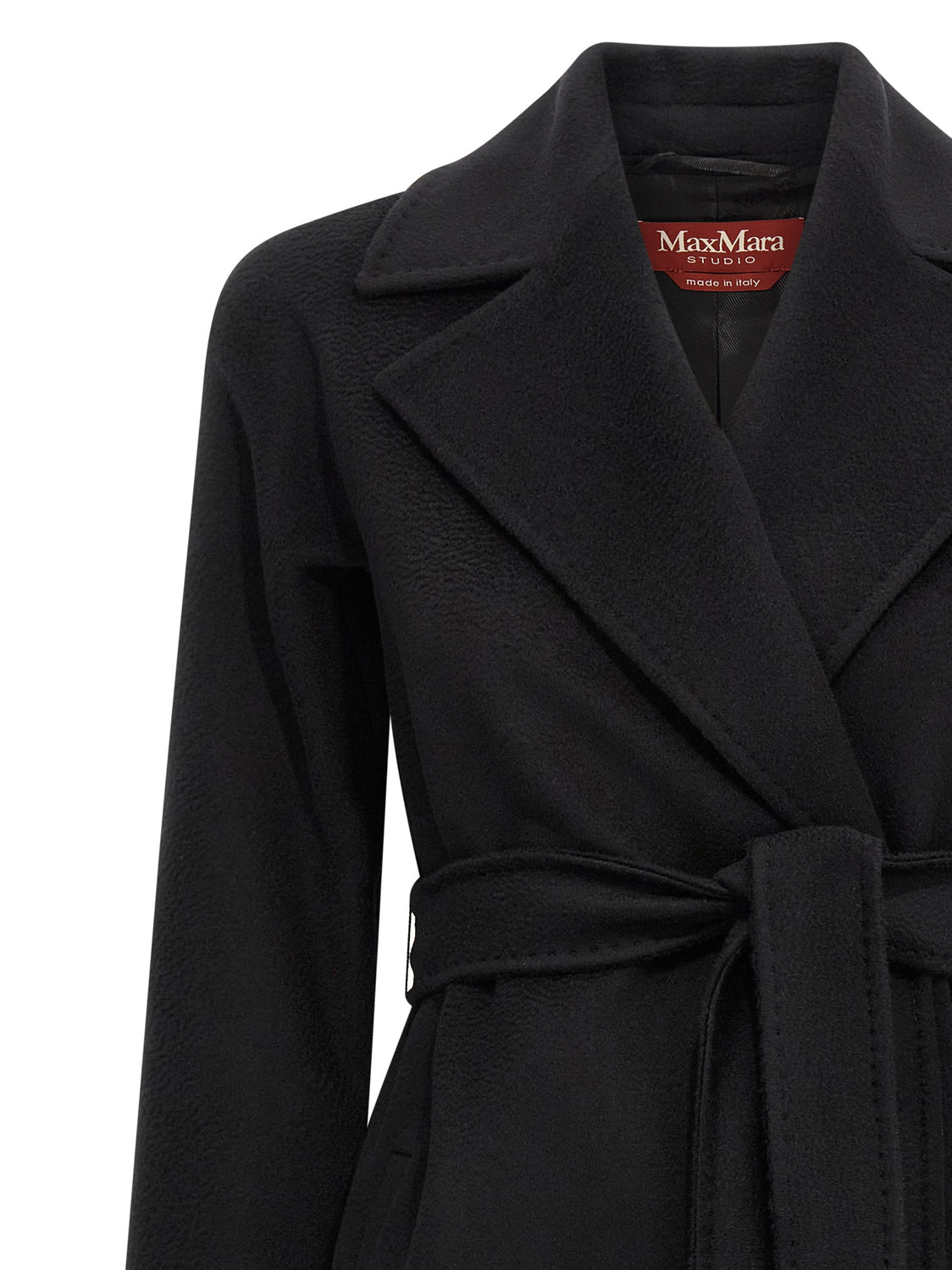 Black Virgin Wool Coat