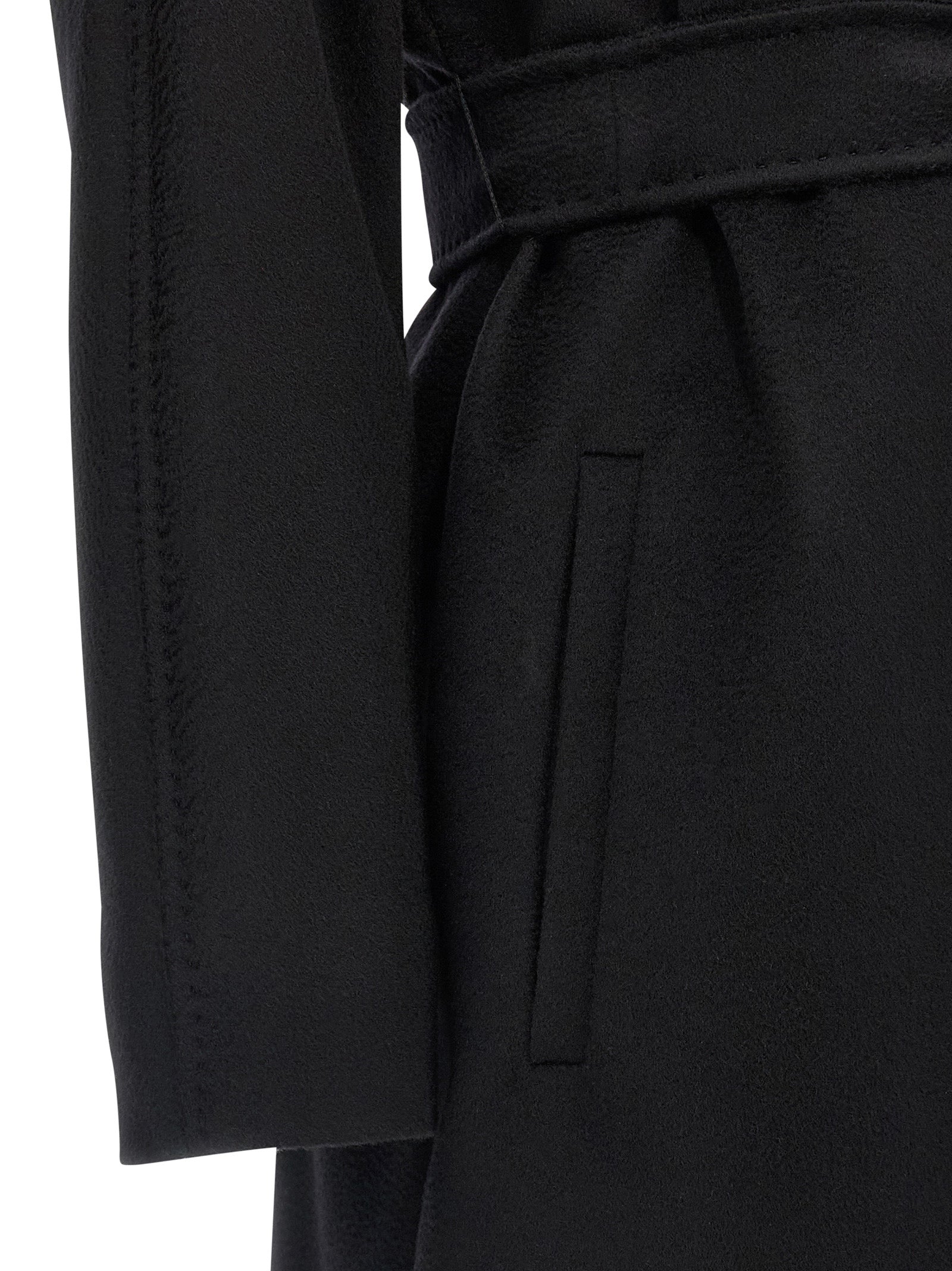 Black Virgin Wool Coat