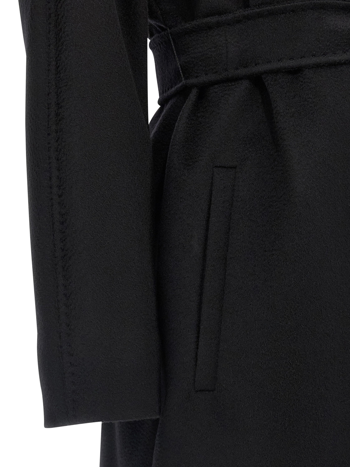 Black Virgin Wool Coat