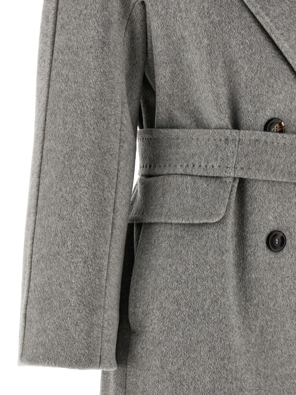 Gray Cashmere Coat