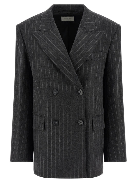 Gray Virgin Wool Blazer