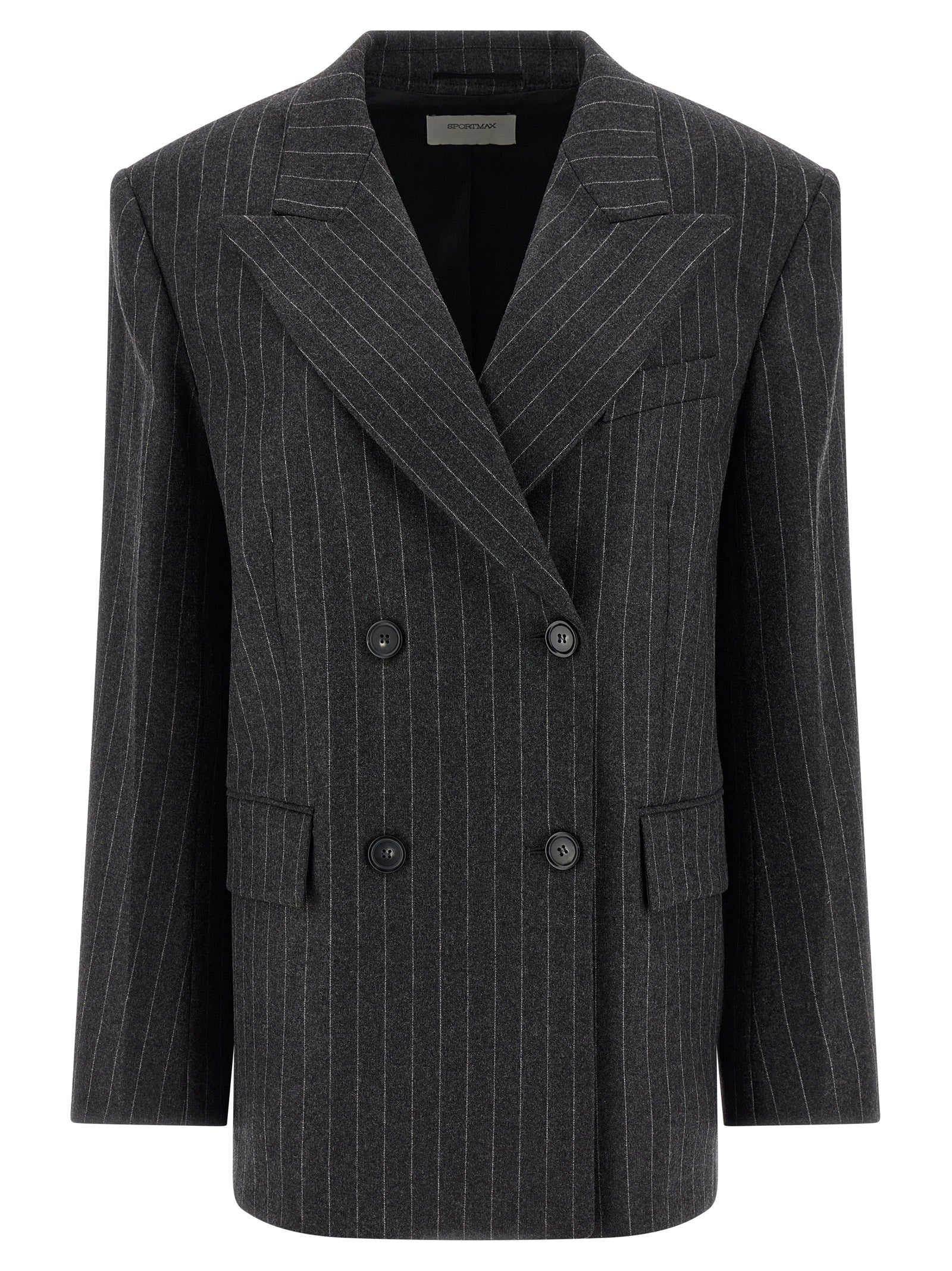 Gray Virgin Wool Blazer