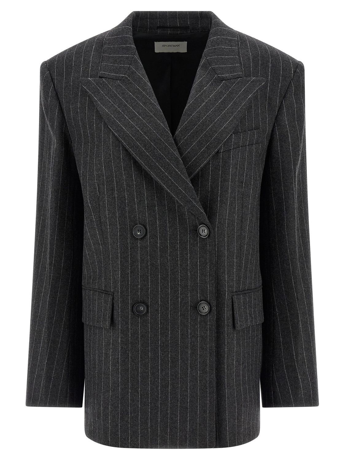 Gray Virgin Wool Blazer