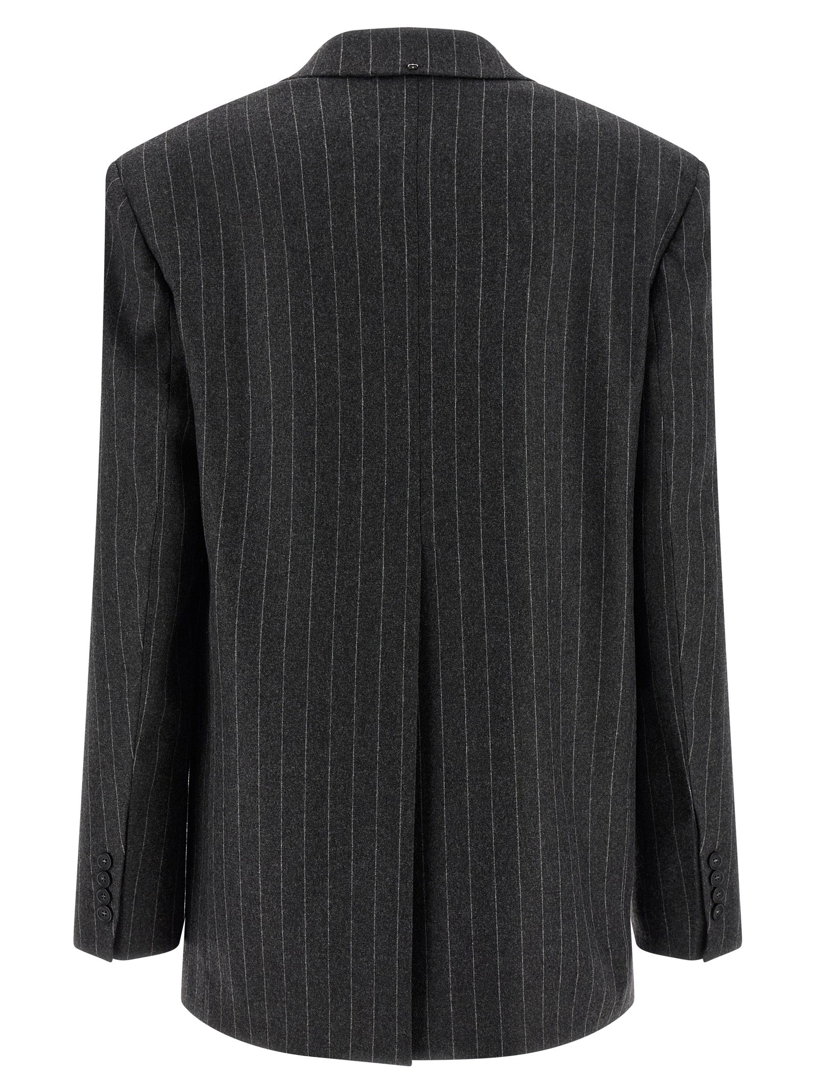 Gray Virgin Wool Blazer
