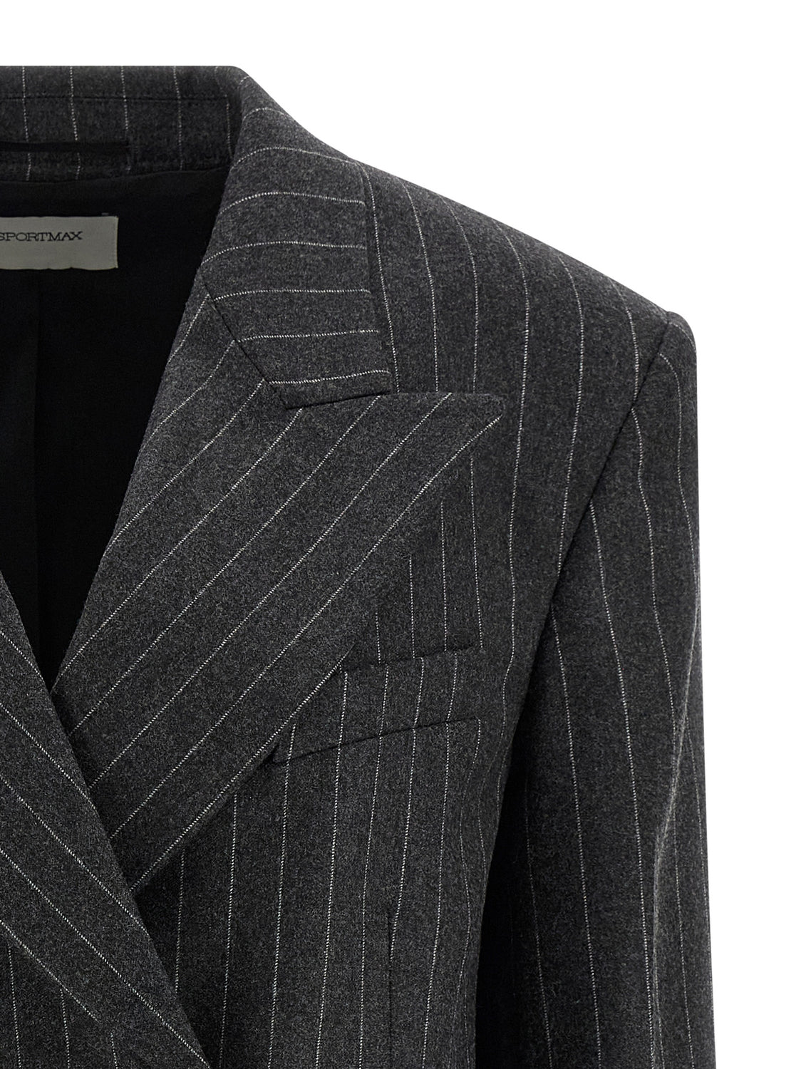 Gray Virgin Wool Blazer