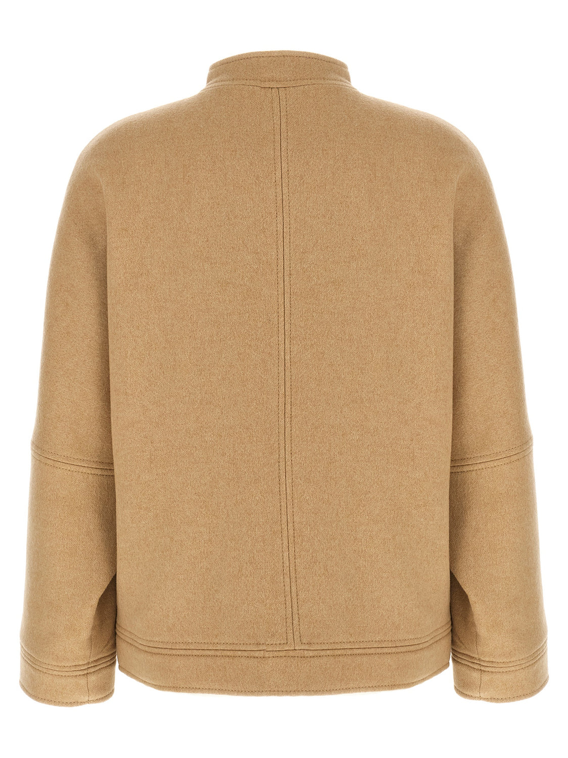 Beige Cashmere Bomber
