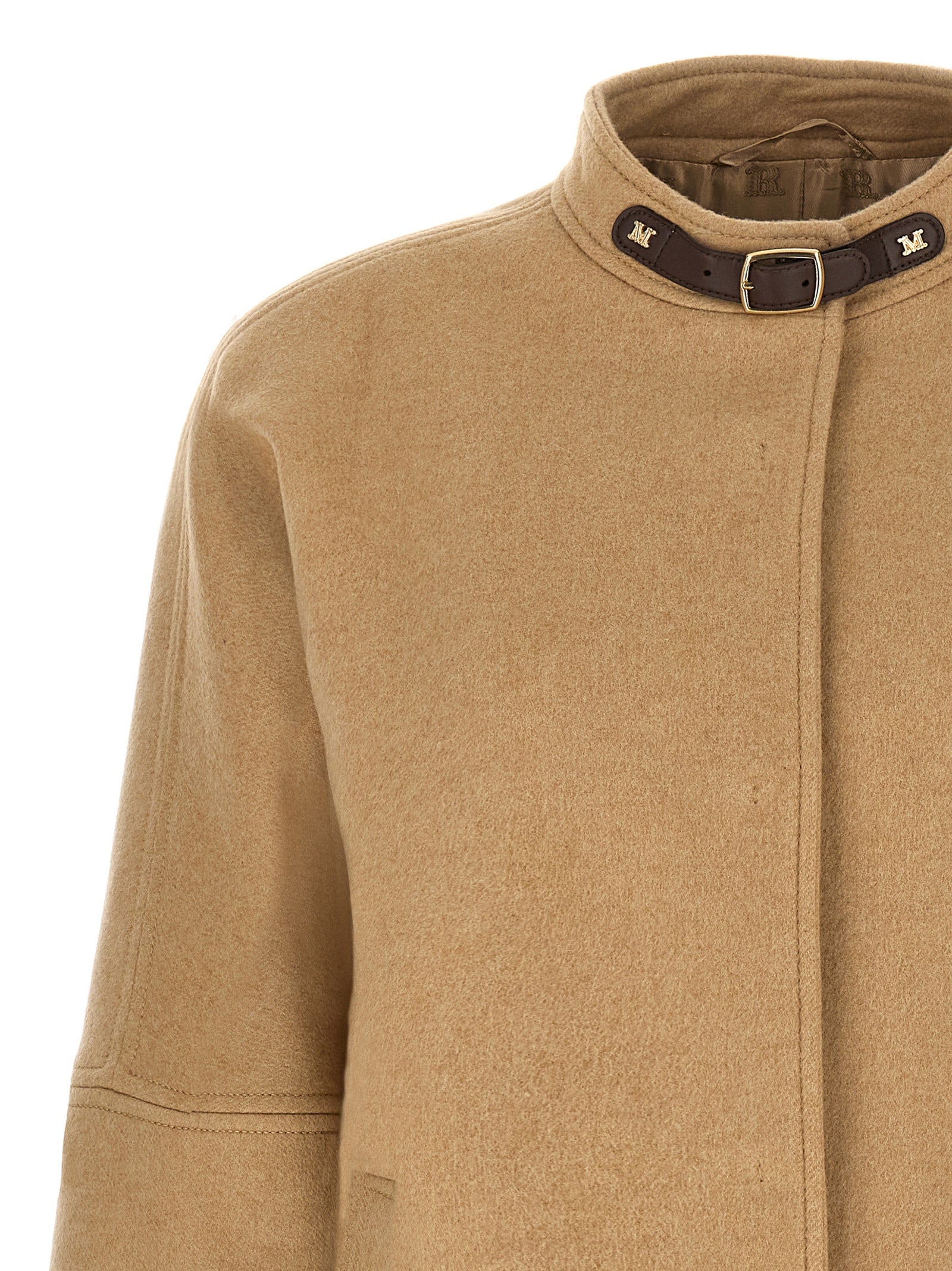 Beige Cashmere Bomber