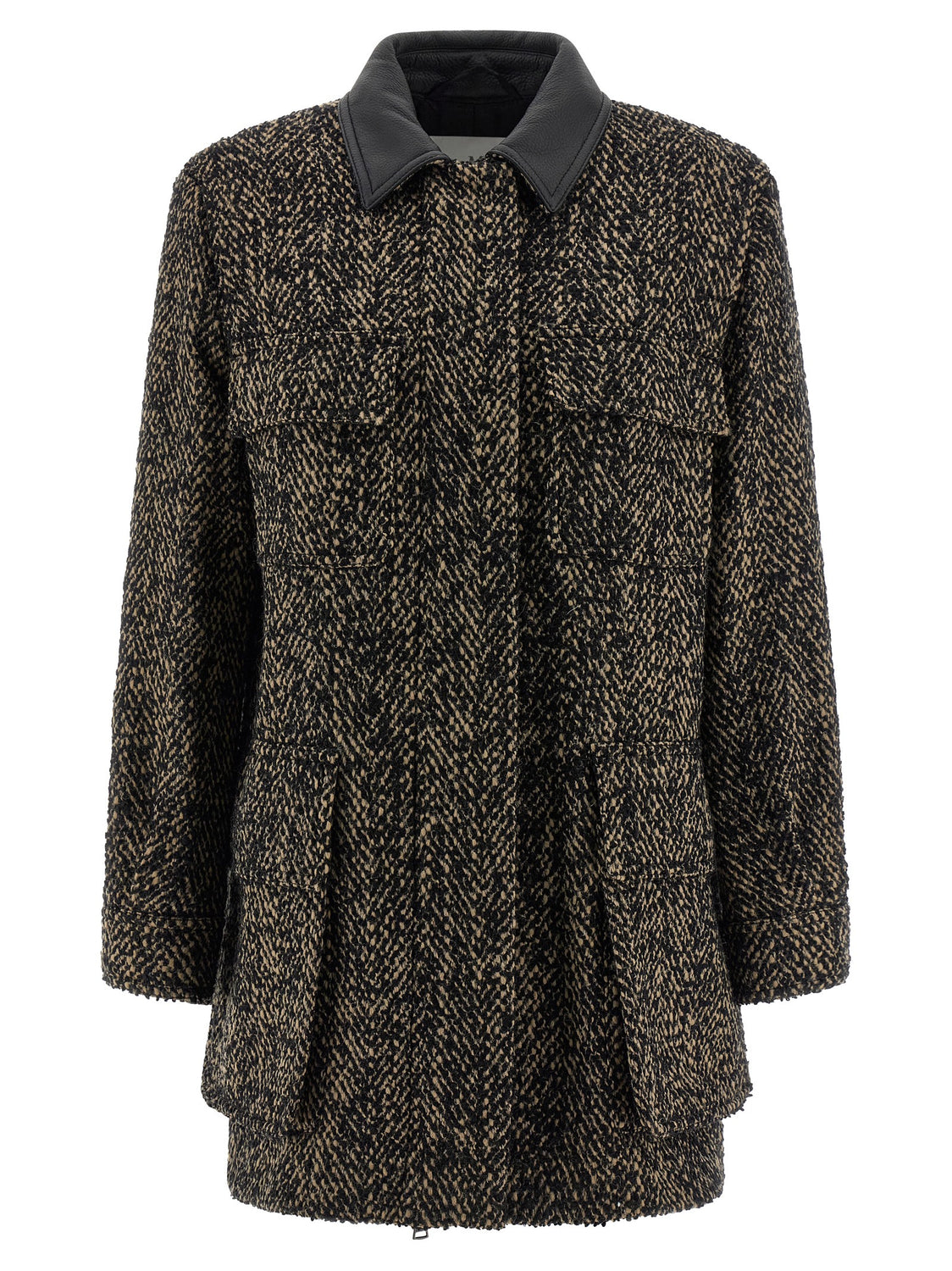 Multicolor Virgin Wool Shell Jacket