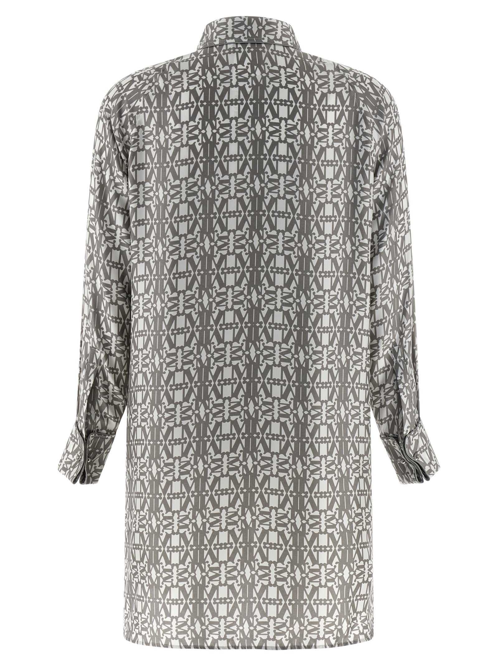 Gray Silk Short Dress