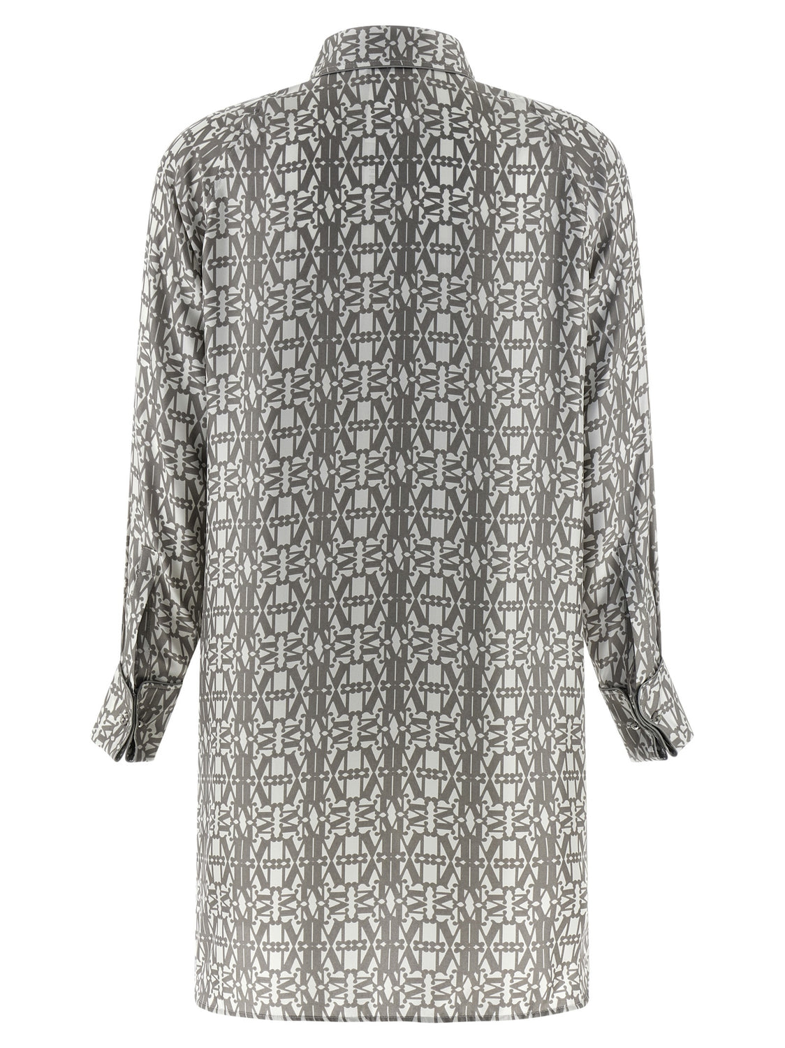 Gray Silk Short Dress