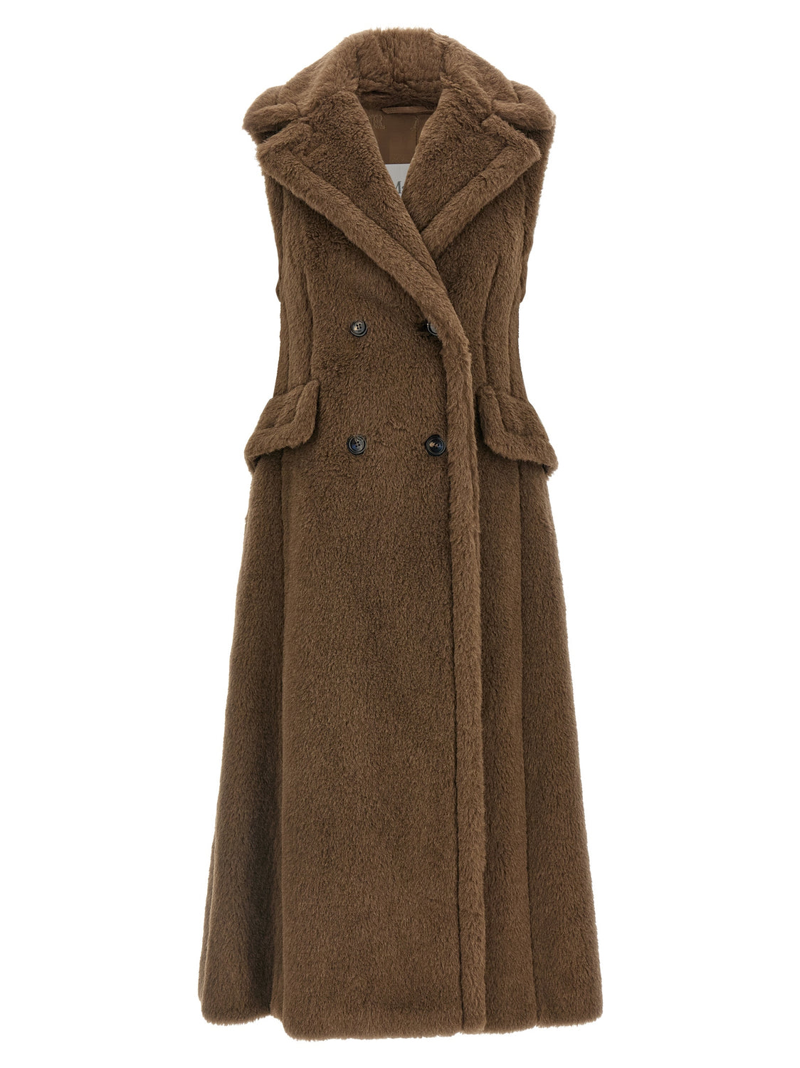 Brown Alpaca Leather Coat