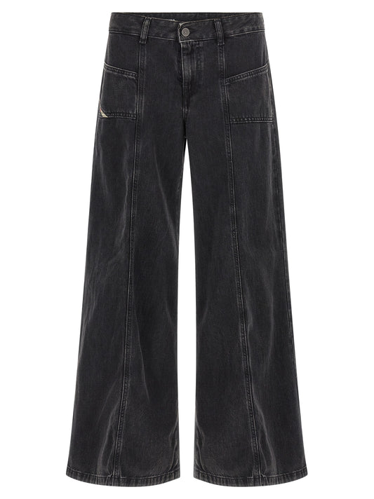Black Cotton Jeans Denim