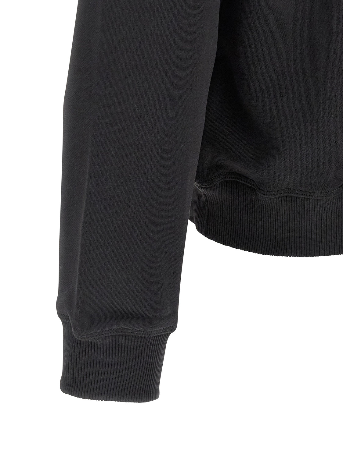 Black Cotton Sweatshirt