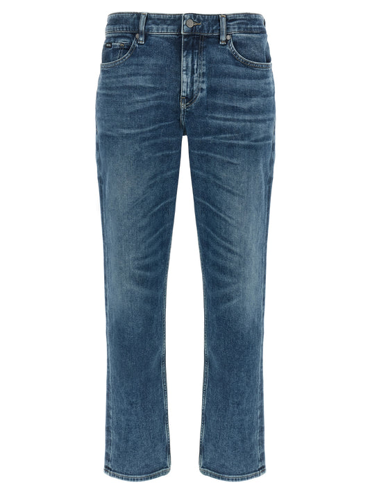 Blue Cotton Skinny Jeans
