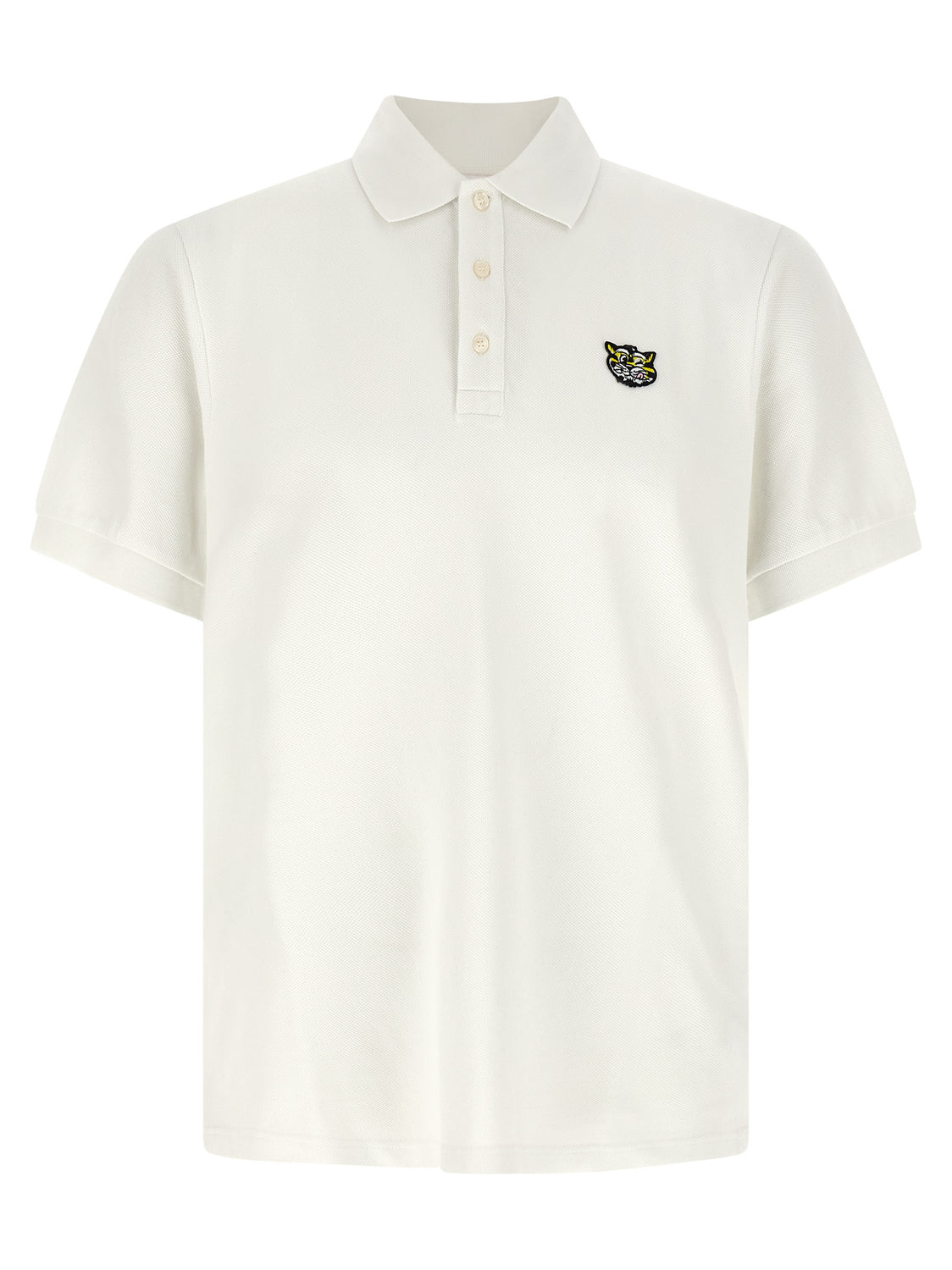White Cotton Polo Shirt