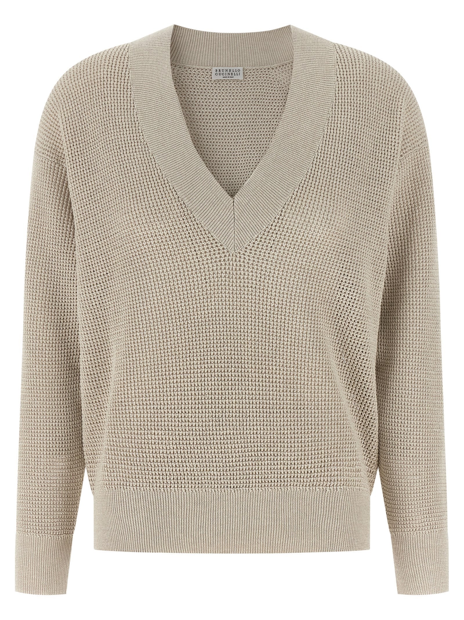 Beige Cotton Cardigan