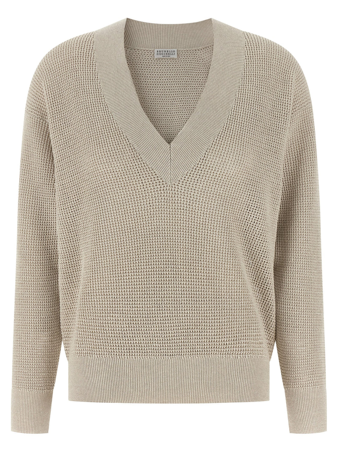 Beige Cotton Cardigan