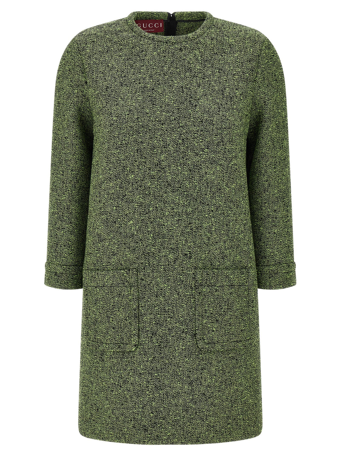 Bicolor Cotton Short Dress