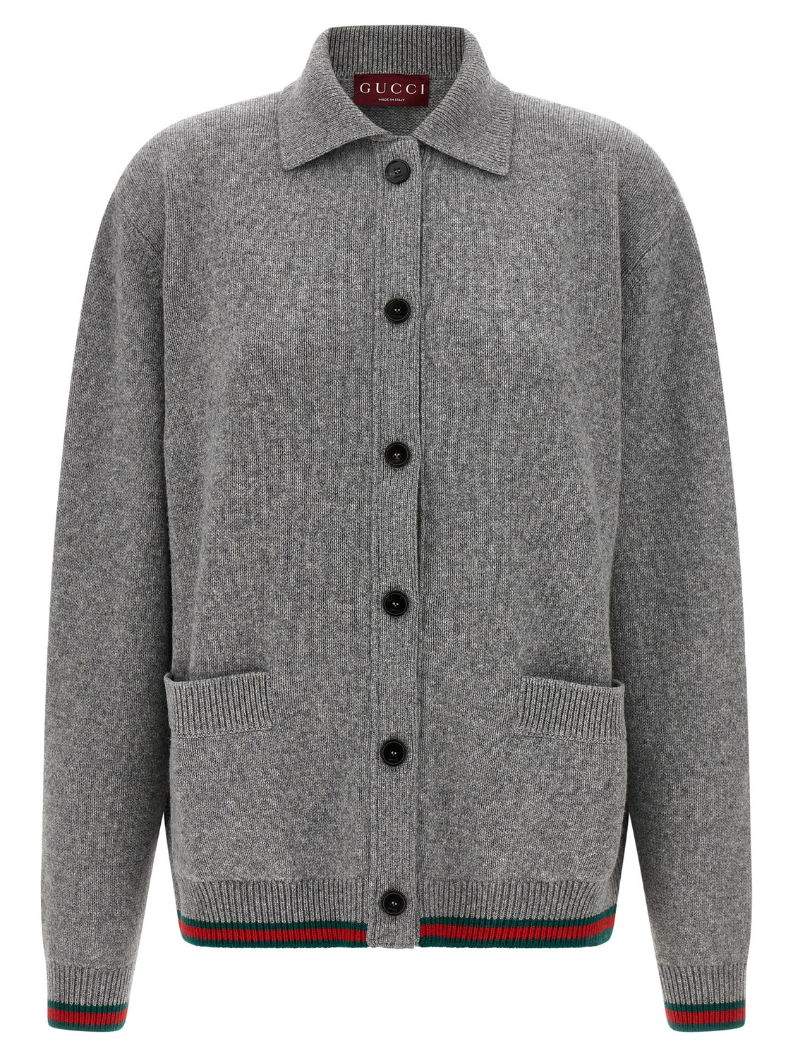 Gray Wool Cardigan