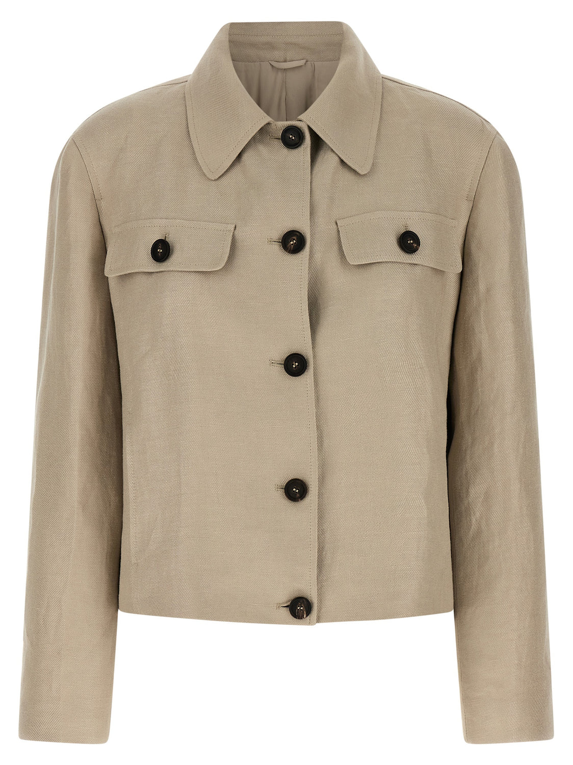 Beige Linen Blazer
