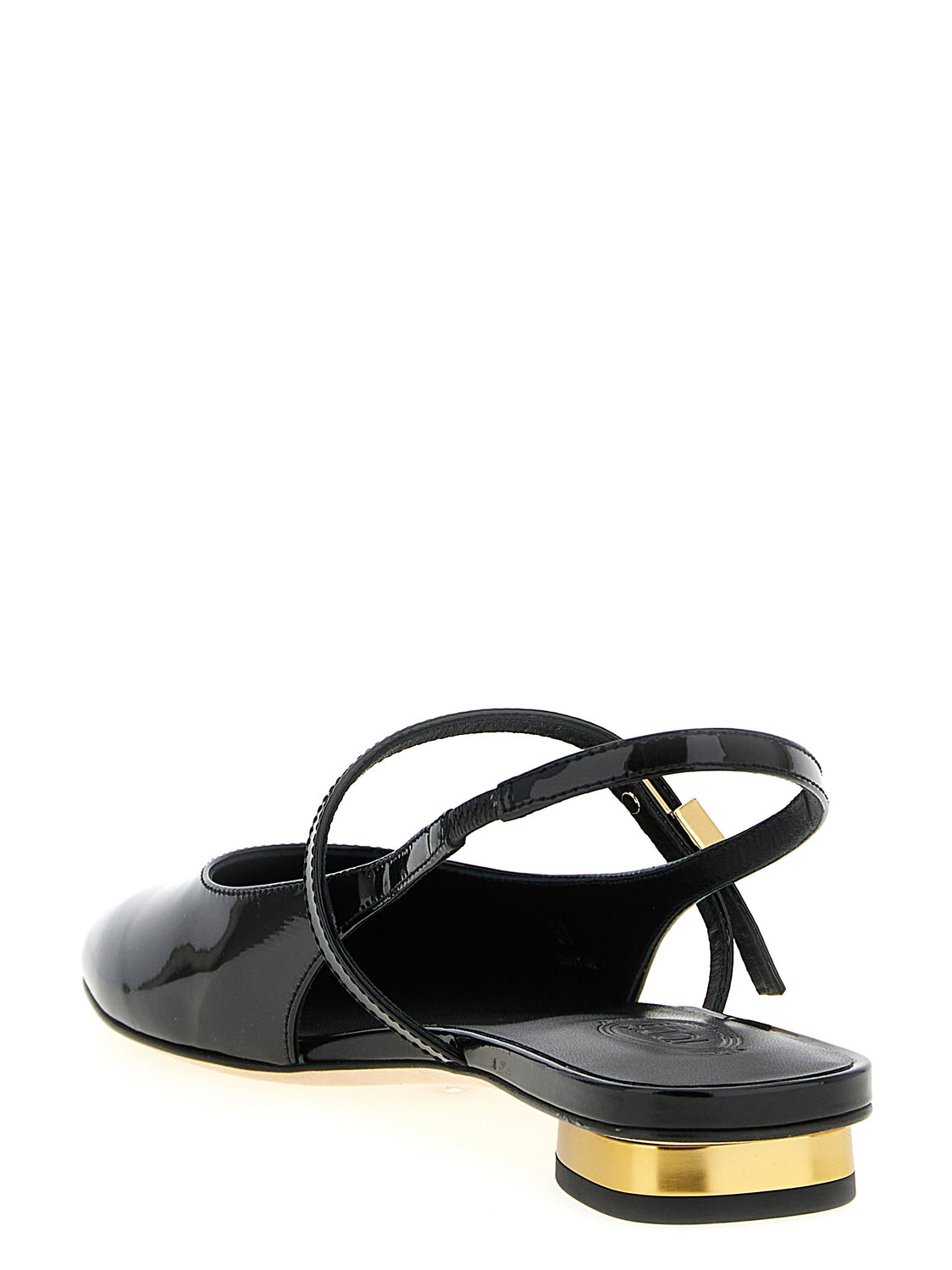 Black Calfskin Ballet Flats