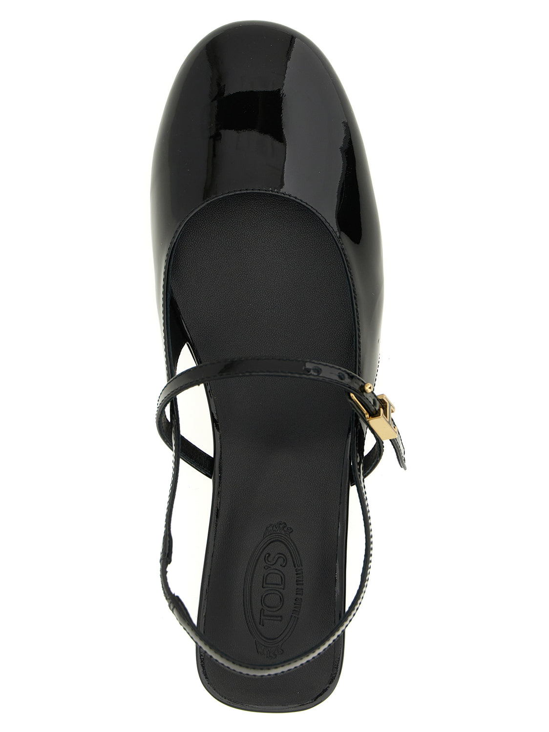 Black Calfskin Ballet Flats