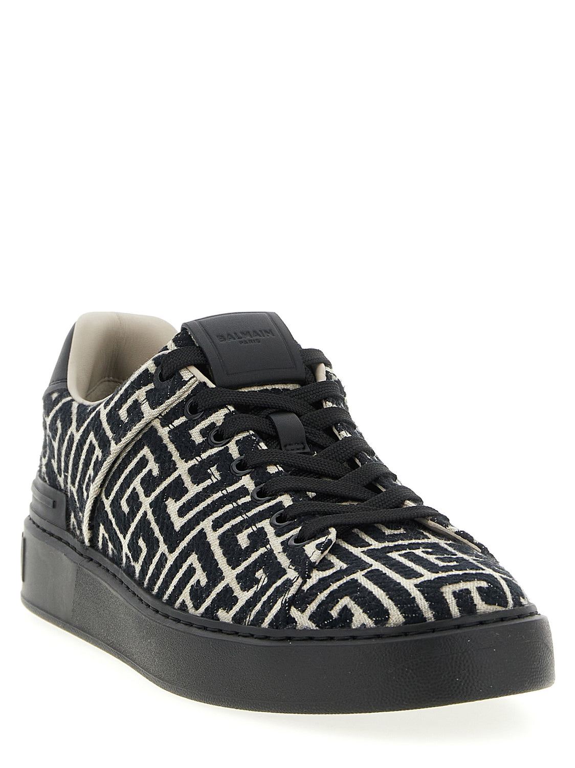 Black Cotton Sneakers
