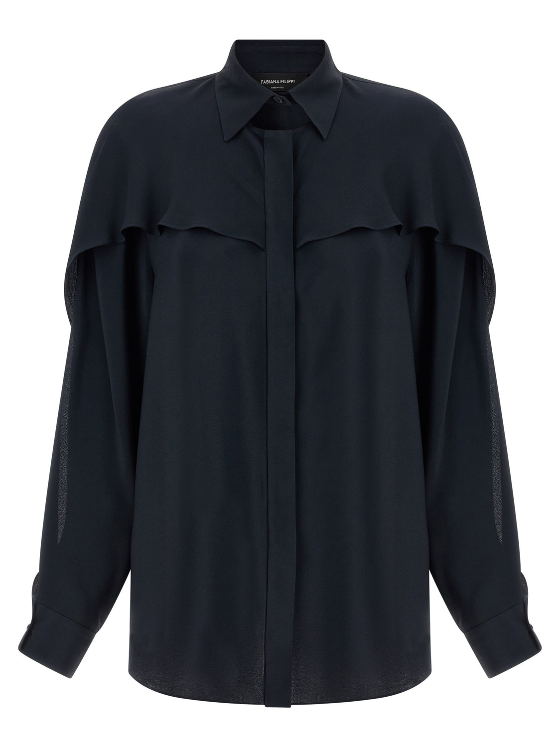 Blue Acetate Blouse